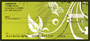 Butterflies On Green Personal Checks