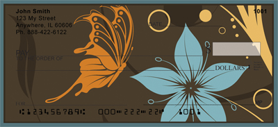 Designer Butterflies Personal Checks
