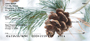 Pinecones In Snow Personal Checks