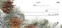 Pinecones In Snow Personal Checks