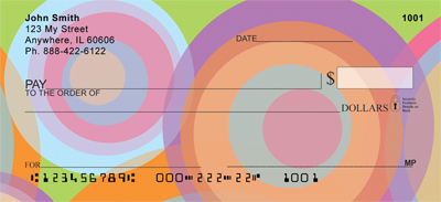 Disco Circles Personal Checks