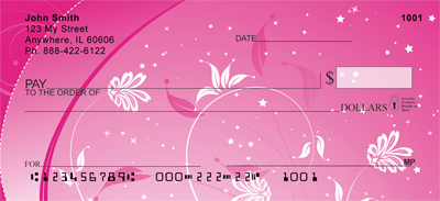 Hot Pink Nights Personal Checks