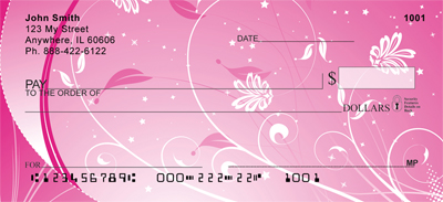 Hot Pink Nights Personal Checks