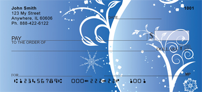Icy Blue Personal Checks