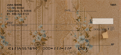 Victorian Vintage Paper Personal Checks