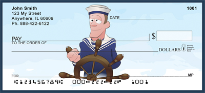 Navy Fun Personal Checks