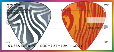Guitar Picks Personal Checks