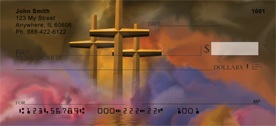 Crosses - Golden Crosses Personal Checks