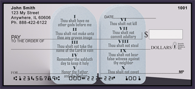 Ten Commandments Christian Checks