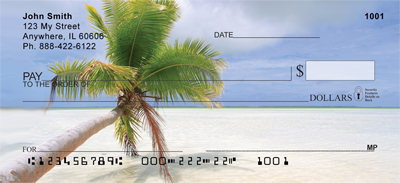 Palms On Beach Personal Checks