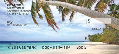 Palms On Beach Personal Checks