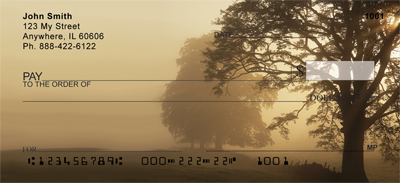Foggy Riverbank Personal Checks