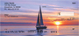 Sailboats At Sunrise Personal Checks