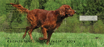 Irish Setter Personal Checks