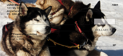 Sled Dogs Personal Checks 