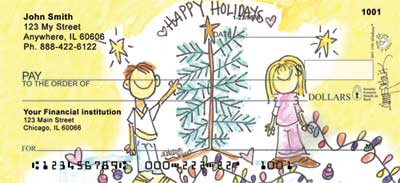 a Christmas tree, children, lights and stars will brighten anyone\'s life during the Holidays. 