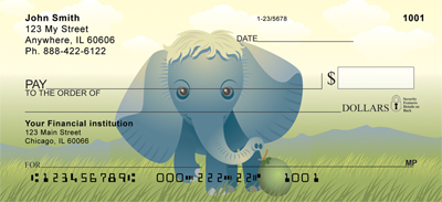 Baby Animals Top Tear Personal Checks