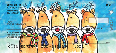 Reindeer Family by Amy S. Petrik