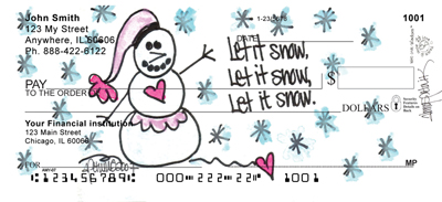 Let It Snow, Let It Snow, Let It Snow! Personal Checks by Amy S Petrik