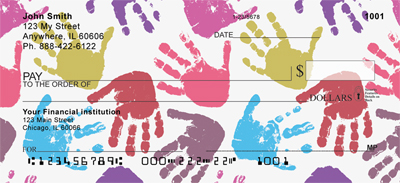 Child Hand Prints Checks