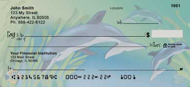     Dolphins, starfish, Wales, and more will make you wish you were diving under the sea with them every time you use these checks.     