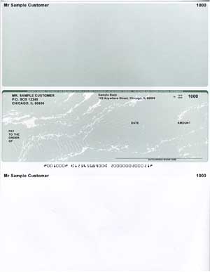 Green Marble Middle Voucher Computer Checks