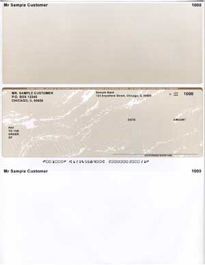 Gold Marble Middle Voucher Computer Checks