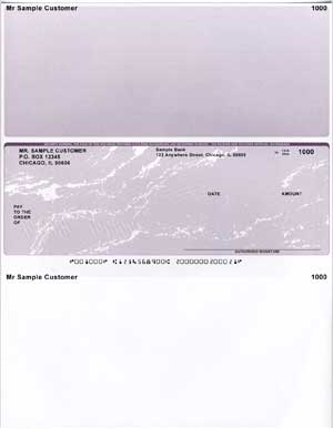 Gold Marble Middle Voucher Computer Checks