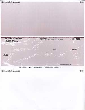 Burgundy Marble Middle Voucher Computer Checks