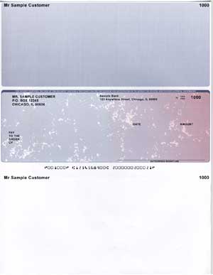 Gold Marble Middle Voucher Computer Checks