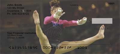     These Gymnastic Checks have four rotating images guaranteed to have you score a perfect 10 every time you use these checks!    