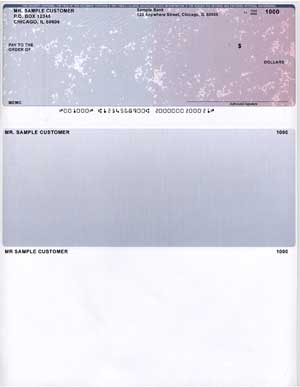 Gold Marble Top Voucher Computer Checks
