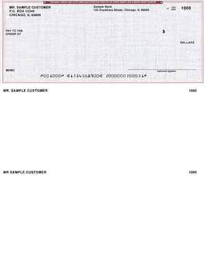 Tan Safety Top Voucher Computer Checks