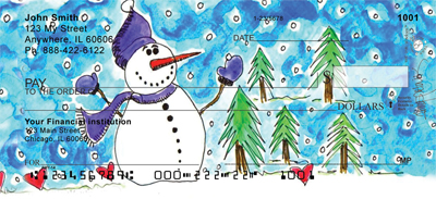 Winter Wonderland Personal Checks by Amy S. Petrik