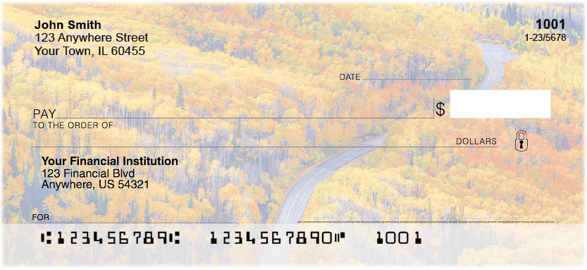 Autumn Roads Personal Checks