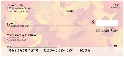 Fall Leaves Personal Checks