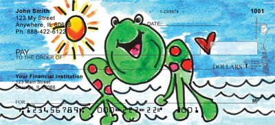 Marina Frog Personal Checks by Amy S. Petrik