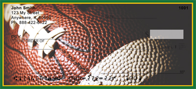 Green & Gold Football Team Personal Checks
