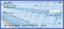 Blue & Silver Football Team Personal Checks