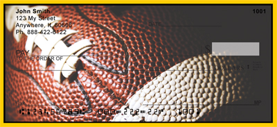 Black & Gold Football Team Personal Checks