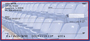 Blue & Red Football Team Personal Checks