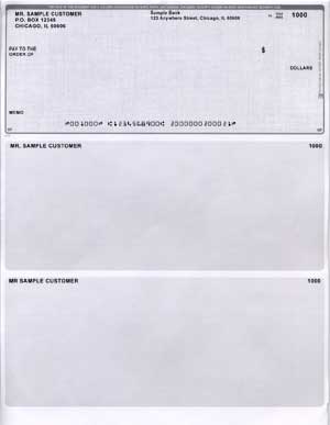 Grey Safety Top Voucher Computer Checks