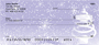 Stylistic Christmas Personal Checks