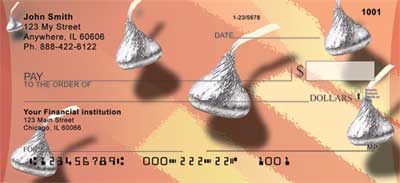 Everybody loves chocolate!  And with these Chocolate Smooches Personal Checks, every check will send a little sweet sensation to those who recieve it.
