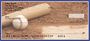 Navy Blue & White Baseball Team Personal Checks