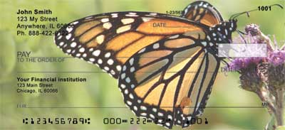 these multicolored insects grace your checks, bringing a new beautiful image of these butterflies with each check you write.