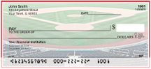 Red & White Baseball Team Personal Checks