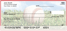 Red & White Baseball Team Personal Checks