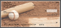 Black & White Baseball Team Personal Checks