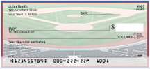 Blue & Red Baseball Team Personal Checks